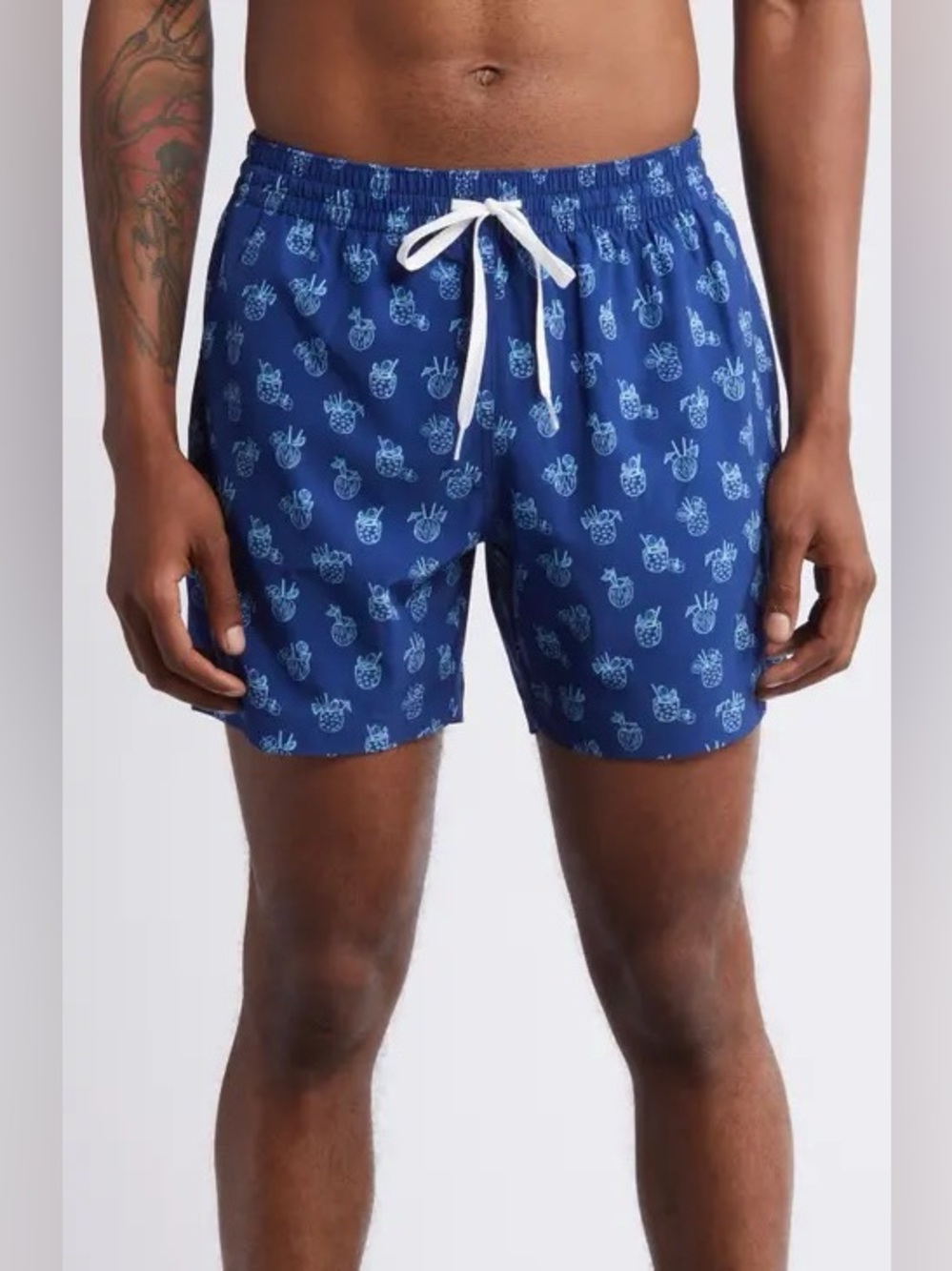 Chubbies The Coladas Swim Shorts Navy Blue 7” inseam, size XXXL